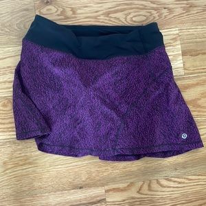 Like new super cute Lululemon purple and black skirt.